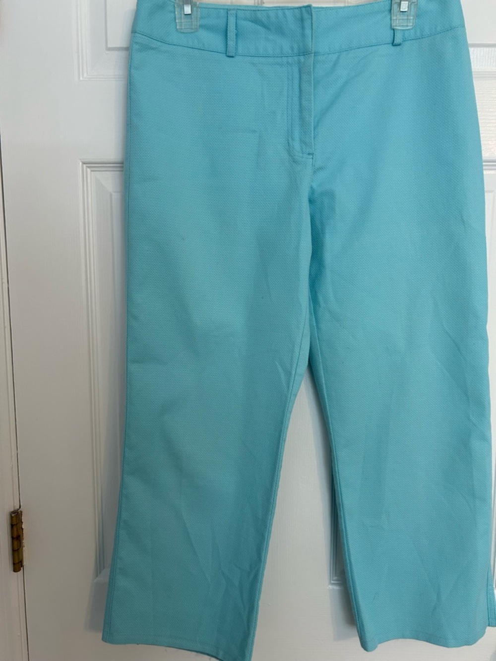 Lily Pulitzer Aqua Cropped Pants - Picture 2 of 5
